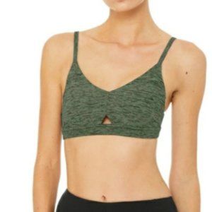 Alo Yoga Hunter Green Lounge Bra